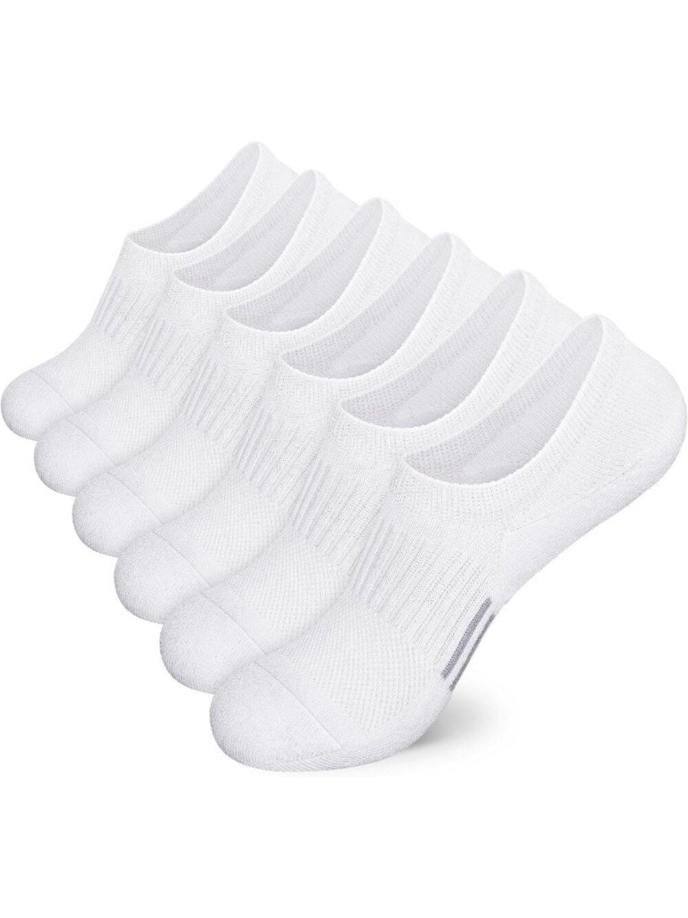 Cushioned No Show Ankle Socks for Women - 6 Pairs Athletic Running Low Cut